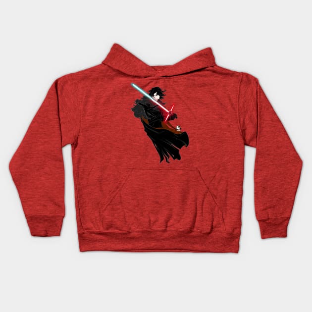 Young Bad Guy Kids Hoodie by Drea D. Illustrations